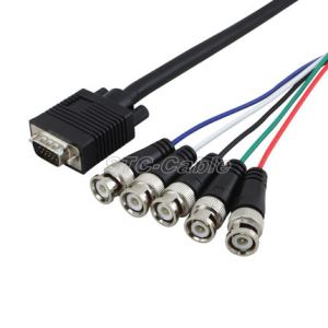 HD15 VGA để 5 cáp BNC RGBHV màn hình - M/M