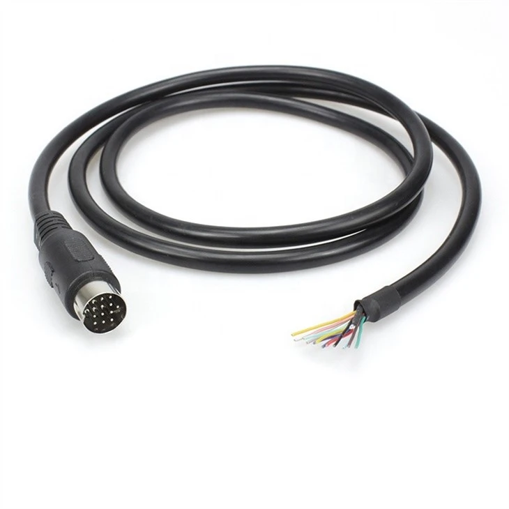 Din 13 pin to Open Wires Controller Cable